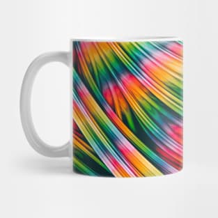 Super Rainbow Abstract Art Strands Mug